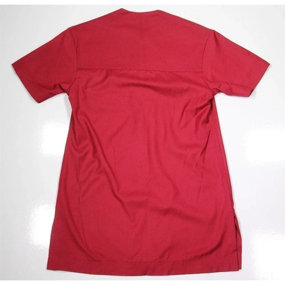 Custom Made! Solid Red Short Sleeve Pakistani Kurta 2-Piece Suit 34x26 - 40/Med - Picture 4 of 12